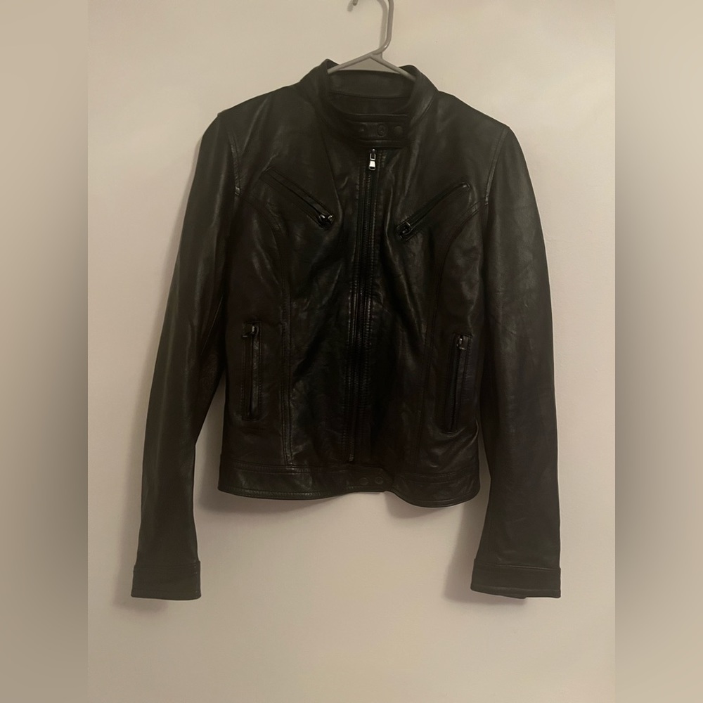 Vera Pelle Black leather Jacket